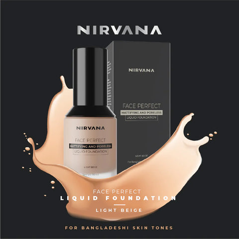 Nirvana Light Beige Liquid Foundation 30ml (P.R.C)