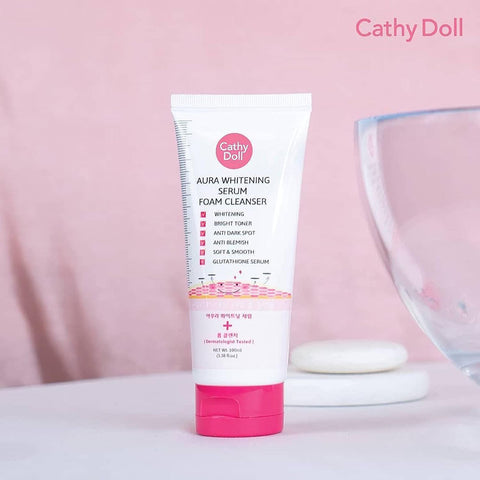 Cathy doll [Aura whitening] foam cleanser 100ml (Thailand)