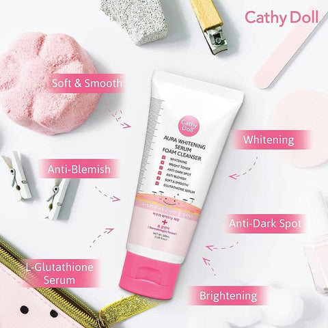 Cathy doll [Aura whitening] foam cleanser 100ml (Thailand)