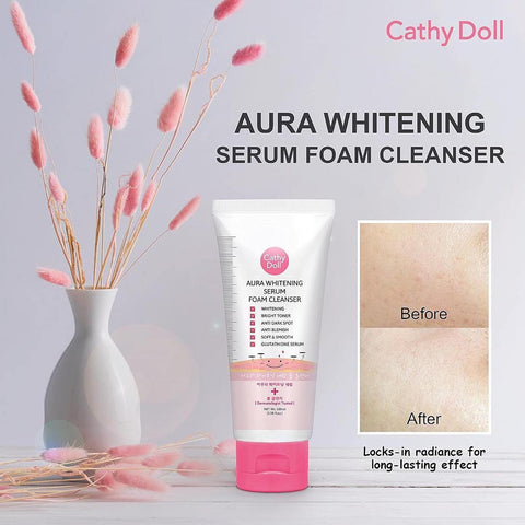 Cathy doll [Aura whitening] foam cleanser 100ml (Thailand)