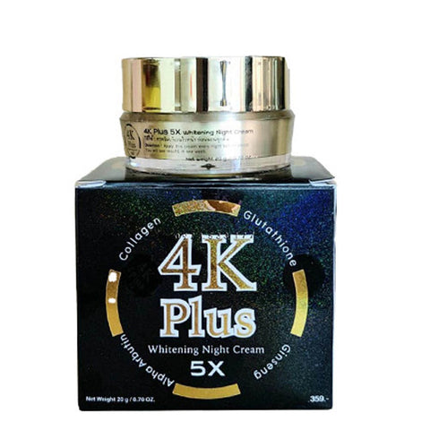 4k plus [Black] whitening night cream 20gm (Thailand)