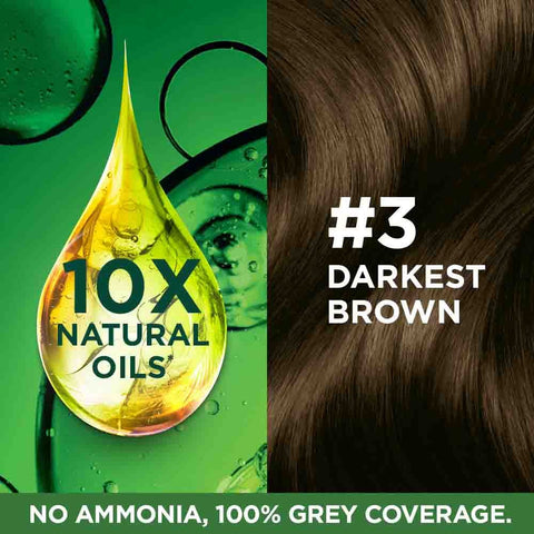 Garnier [3 Darkest brown] hair color 60gm (India)