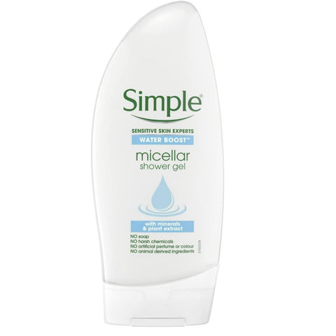 Simple [Minerals & plant extract] micellar shower gel 250ml (U.K)