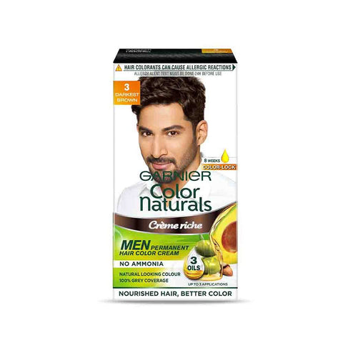 Garnier [3 Darkest  brown] hair color 30gm (India)