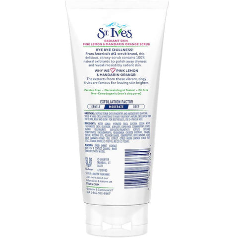 St.Ives Radiant Skin Pink Lemon And Mandarin Orange Scrub