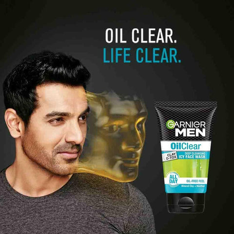 Garnier men [Oil clear] face wash 100gm (India)