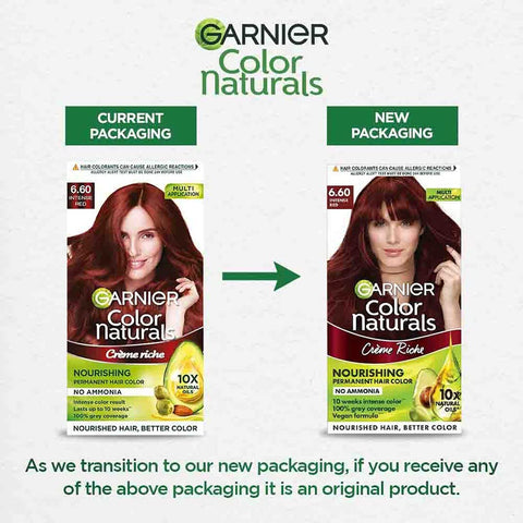 Garnier [6.60 Intense red] hair color 60gm (India)