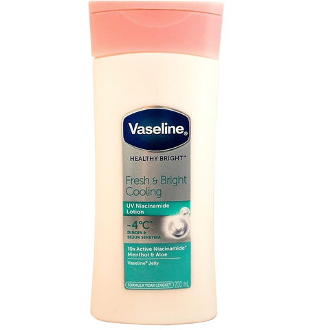 Vaseline [Fresh & bright cooling] body lotion 200ml (Indonesia)