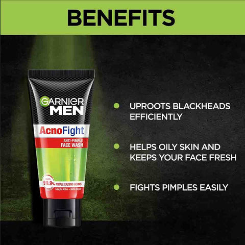 Garnier men [Acno fight] face wash 50gm (India)