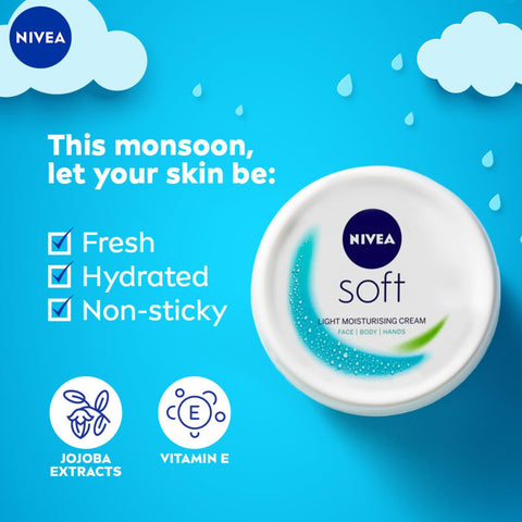 Nivea soft moisturising cream 100ml (india)