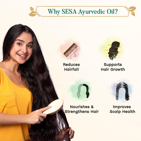 Sesa [Reduces hair fall] ayurvedic hair oil 100ml (India)