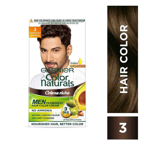 Garnier [3 Darkest  brown] hair color 30gm (India)