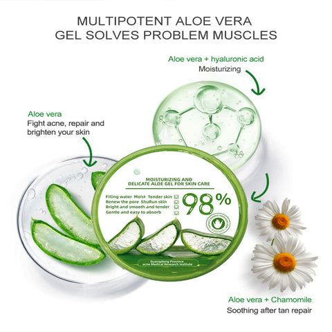 Pure aloe 98% soothing gel 300ml (Korea)