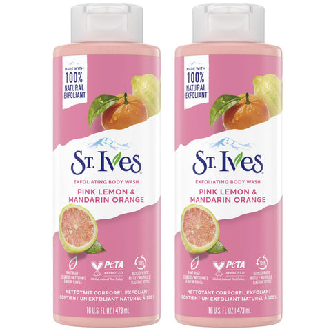 ST.Ives [Pink lemon & mandarin orange] body wash 473ml (USA)