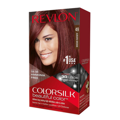 Revlon [49 Auburn brown] hair color 130gm (Italy)