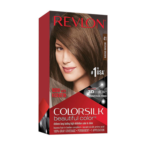 Revlon [41 Medium brown] hair color 130gm (Italy)