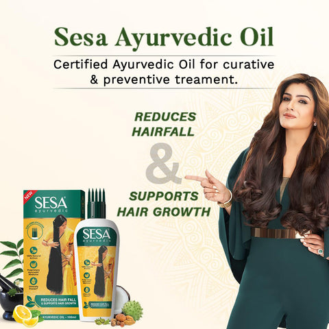 Sesa [Reduces hair fall] ayurvedic hair oil 100ml (India)