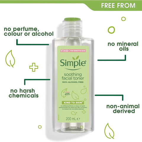 Simple soothing facial toner 200ml (Poland)