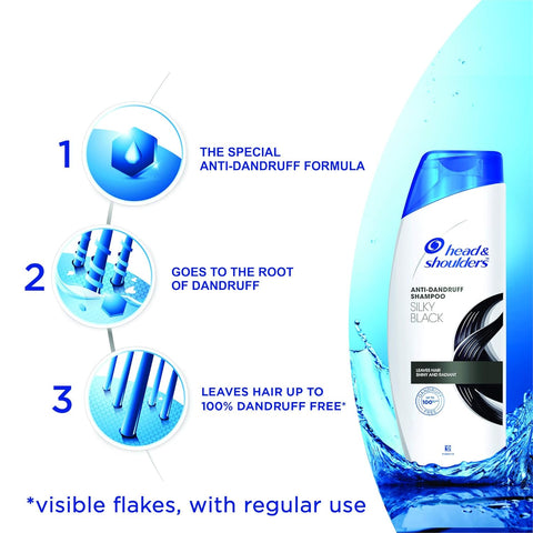 Head & shoulders [Silky black] shampoo 340ml (India)