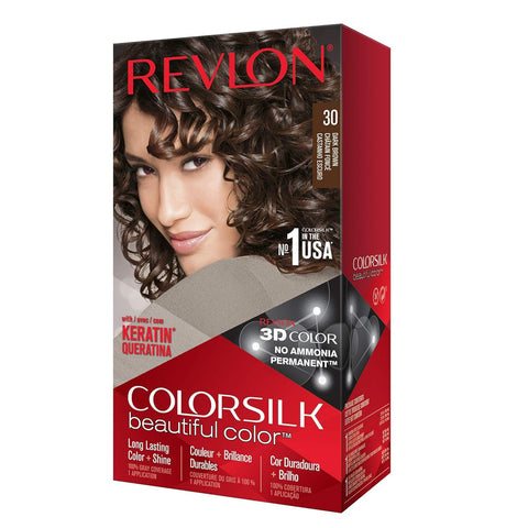 Revlon [30 Dark brown] hair color 130gm (Italy)