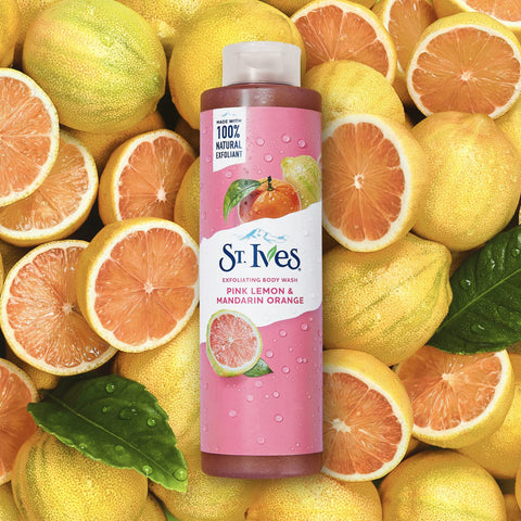 ST.Ives [Pink lemon & mandarin orange] body wash 473ml (USA)