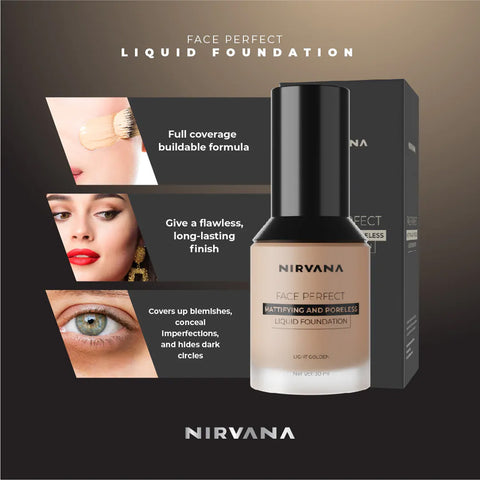 Nirvana Light Golden Liquid Foundation 30ml (P.R.C)