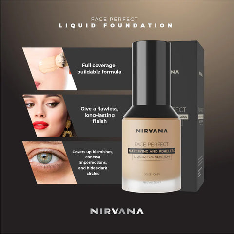 Nirvana Light Honey Liquid Foundation 30ml (P.R.C)