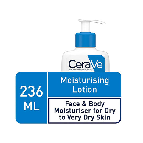 CeraVe Moisturising Lotion, 236ml, Daily Face & Body Moisturiser for Dry to Very Dry Skin