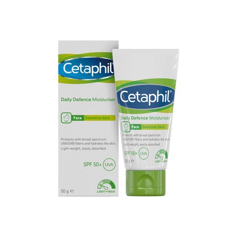 Cetaphil Daily Defence Face Moisturiser with SPF 50+ For Sensitive Skin