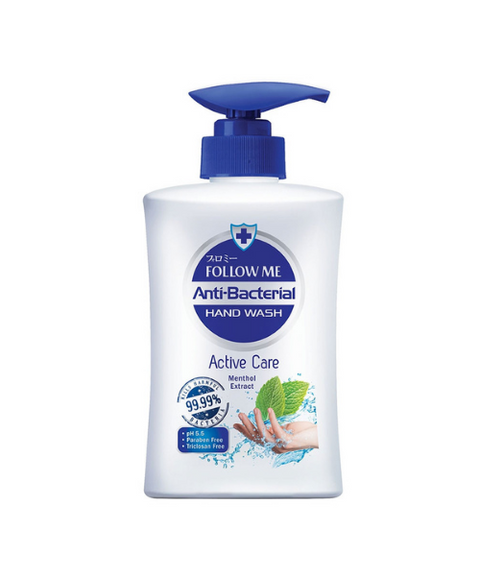 Follow Me Anti Bacterial Hand Wash 450ml Active Care