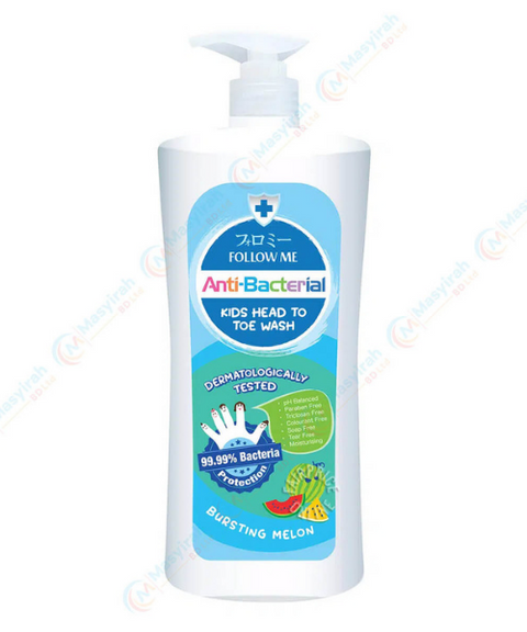 Follow Me Anti Bacterial Kids Head to Toe Wash 