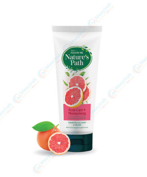 Follow Me Nature's Path Facial Cleanser 160g - Acne Care + Moisturising