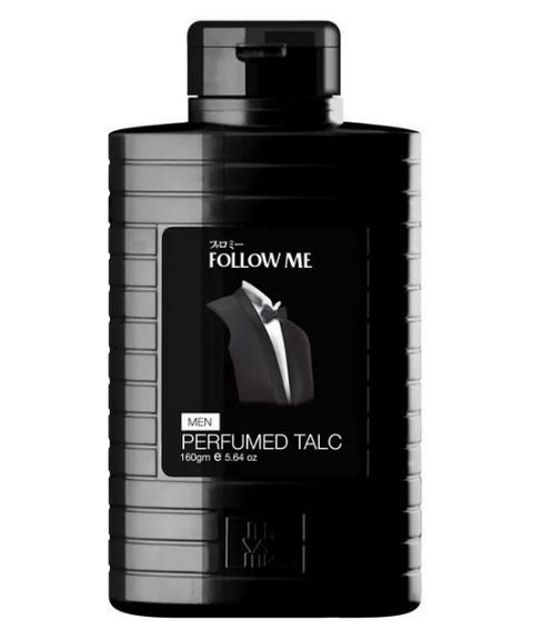 Follow Me men Perfumed Talc 160g Black