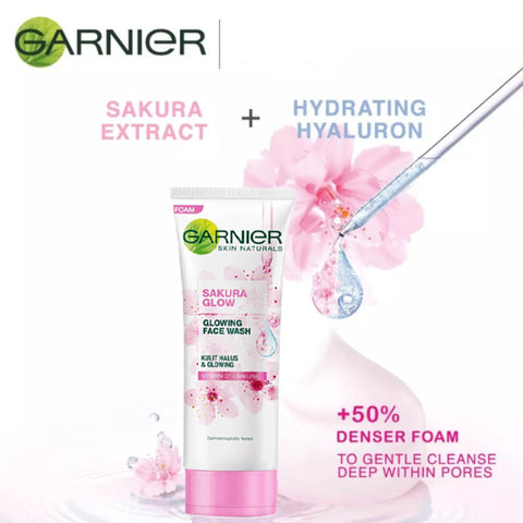 Garnier Sakura Glow Glowing Face Wash Facial Cleanser