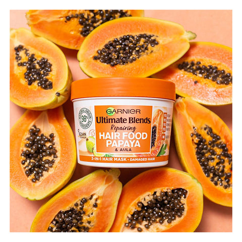 Garnier Ultimate Blends Hair Food Papaya 3-in-1 Damaged Hair Mask Treatment