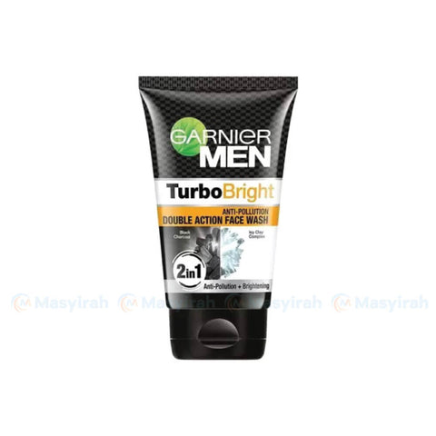 Garnier Men Turbo Bright Anti-pollution Double Action Facewash 100gm