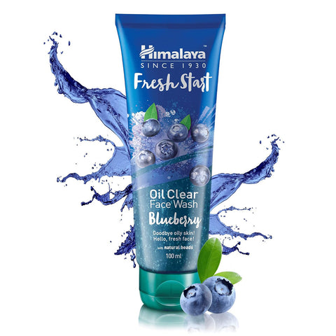 Himalaya fresh start oil clear face wash blueberry extracts 100ml (india)