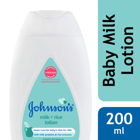 Johnson's baby lotion [Milk+Rice] 200ml (India)