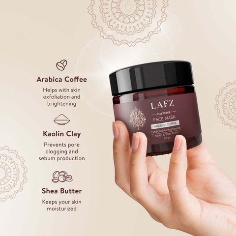 Lafz [Arabica coffee] foaming face mask 50gm (India)