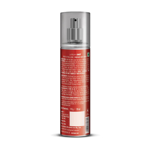 Layer'r shot [Red stallion] body spray 135ml (India)