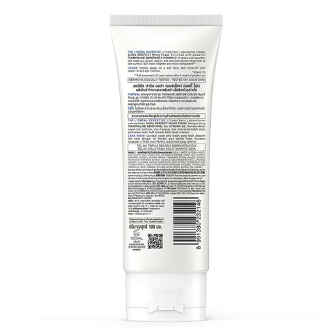 Loreal [Aura perfect] face wash 100ml (Thailand)