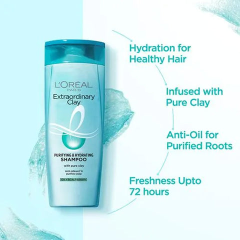 Loreal [Extraordinary clay] shampoo 180ml (India)