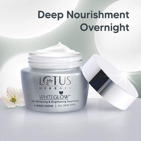 Lotus White Glow Skin Whitening & Brightening Nourishing Night Creme