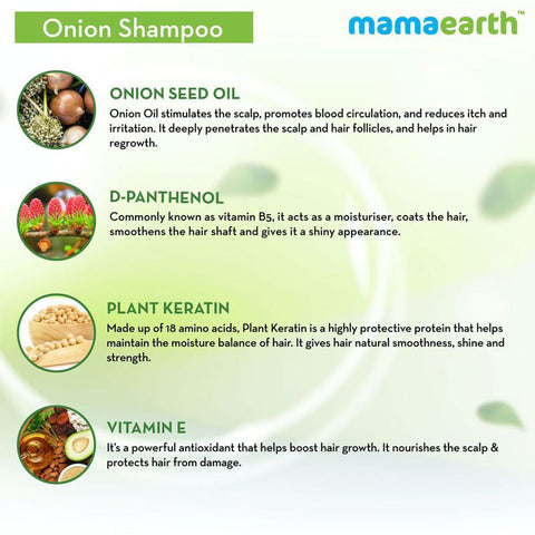 Mamaearth onion shampoo