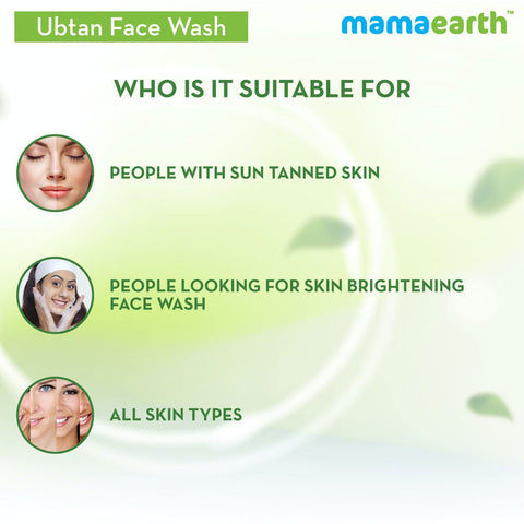 Mamaearth ubtan facewash for tan removal