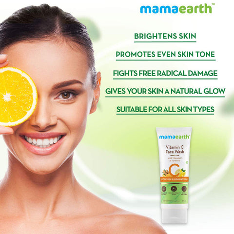 Mamaearth [Vitamin C] face wash 100ml (India)