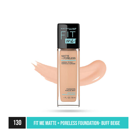 Maybelline Fit Me Matte + Poreless Foundation- Warm Nude 128