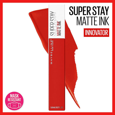 Maybelline New York Superstay Matte Ink Orange Red Liquid Lipstick