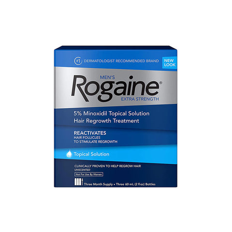 Men’s Rogaine Extra Strength 5% Minoxidil Topical Solution Hair Regrowth Treatment