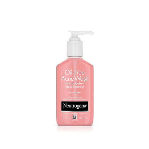 Neutrogena Oil Free Acne Wash Pink Grapefruit Facial Cleanser